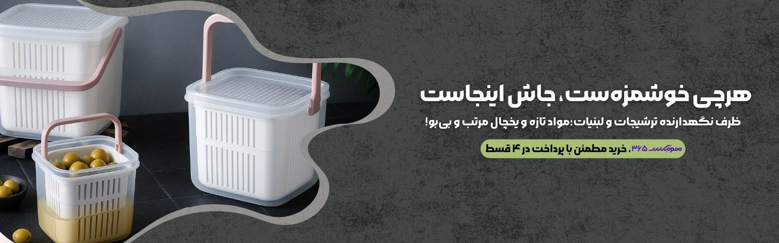ظروف نگهدارنده ترشیجات و لبنیات