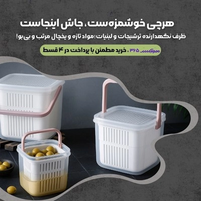 ظروف نگهدارنده ترشیجات و لبنیات