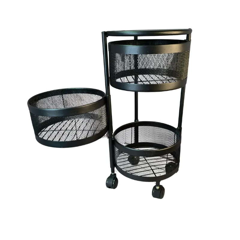 جا سیب زمینی پیاز 3 طبقه چرخ دار