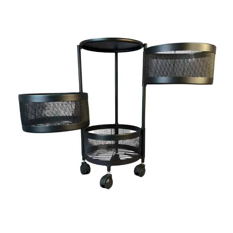 جا سیب زمینی پیاز 3 طبقه چرخ دار