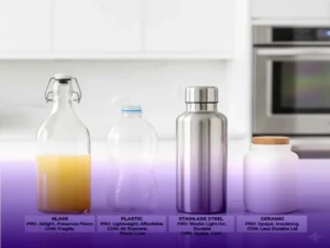 بررسی انواع بطری برای نگهداری آبلیمو