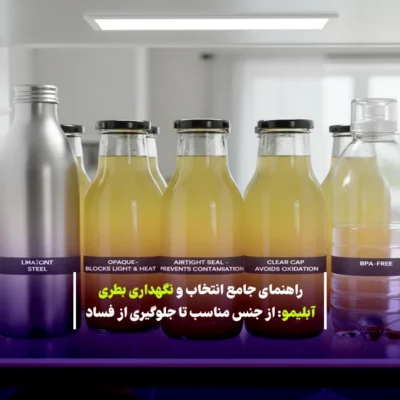 راهنمای جامع انتخاب و نگهداری بطری آبلیمو: از جنس مناسب تا جلوگیری از فساد