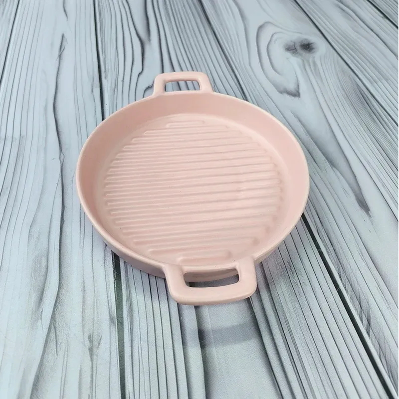 تابه گریل گرد دو دسته سرامیکی نچسب