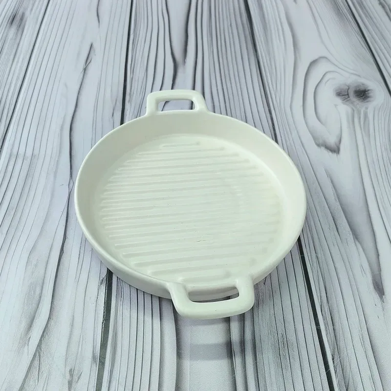 تابه گریل گرد دو دسته سرامیکی نچسب