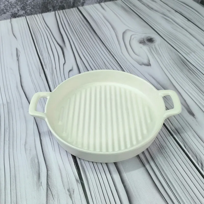 تابه گریل گرد دو دسته سرامیکی نچسب