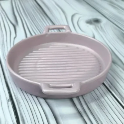 تابه گریل گرد دو دسته سرامیکی نچسب