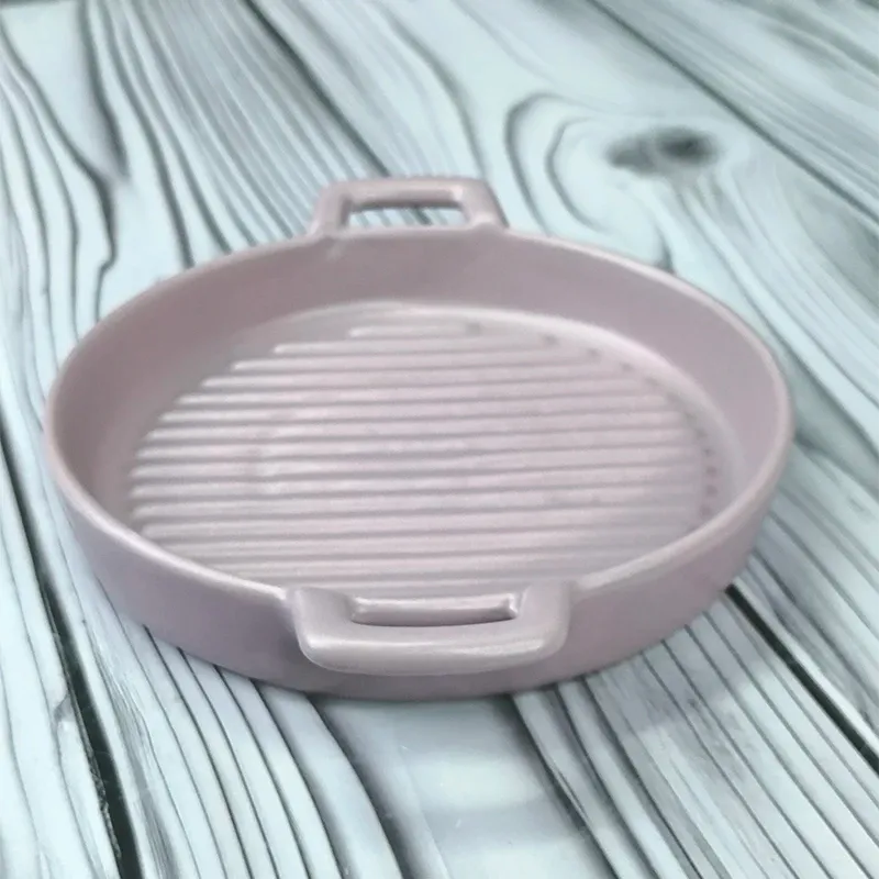 تابه گریل گرد دو دسته سرامیکی نچسب