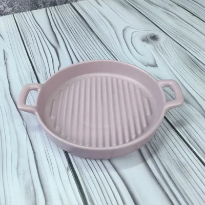 تابه گریل گرد دو دسته سرامیکی نچسب