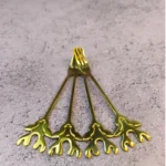 ست 6 عددی چنگال زیتون خوری طرح گوزن رنگ طلایی