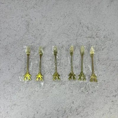 ست 6 عددی چنگال زیتون خوری طرح گوزن