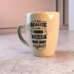 لیوان گرانیتی مشکی کوتاه طرح SNAP