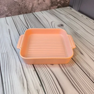 تابه گریل دو دسته مربع سرامیکی