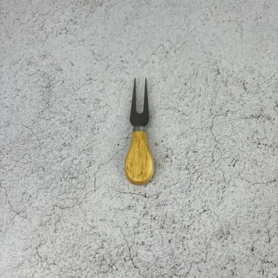 چنگال صبحانه خوری مدل بامبو دسته چوبی