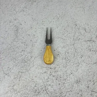 ست کارد و چنگال صبحانه‌خوری دسته چوبی ست 2 عددی