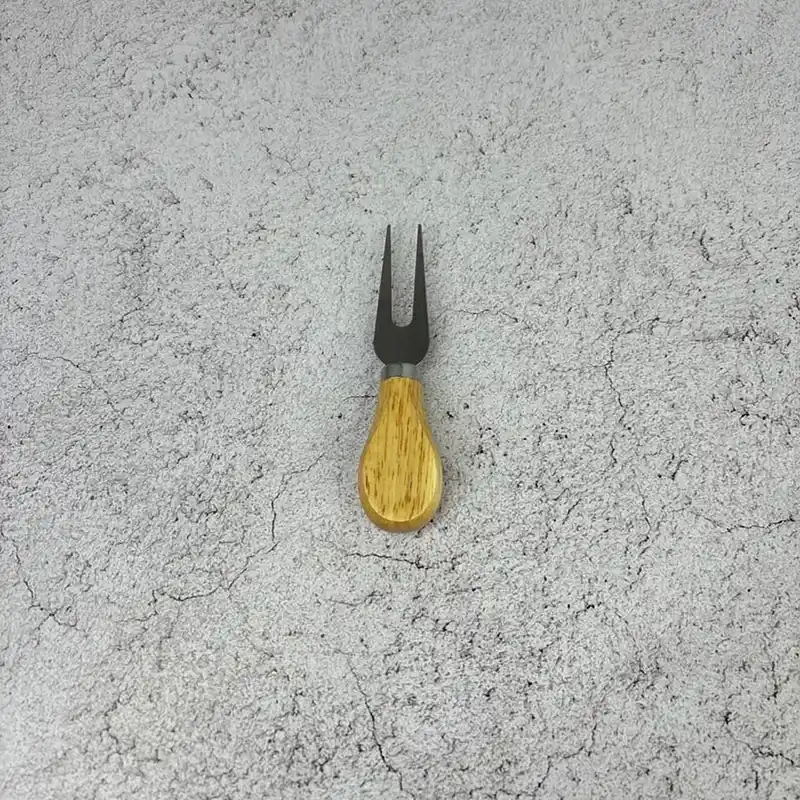 ست کارد و چنگال صبحانهخوری دسته چوبی ست 2 عددی