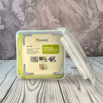 ظرف فریزری مربع 2750 میلی‌لیتری هوم کت