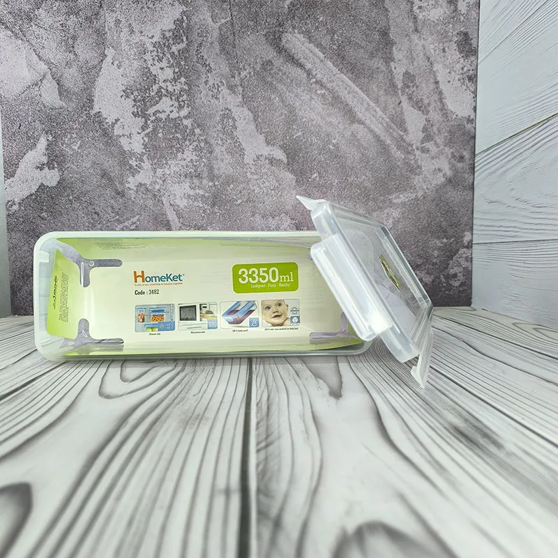 ظرف فریزری مستطیل 3350 میلیلیتری هوم کت