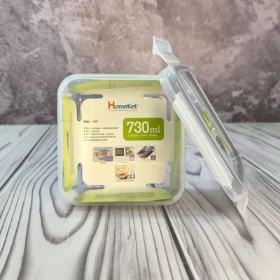 ظرف فریزری مربع 730 میلی‌لیتری هوم کت