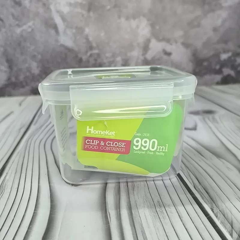 ظرف فریزری مربع 990 میلیلیتری هوم کت