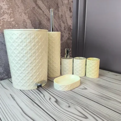 ست سرویس بهداشتی طرح گل لیمون