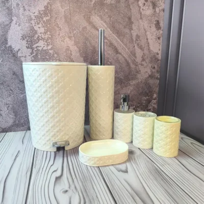 ست سرویس بهداشتی طرح گل لیمون