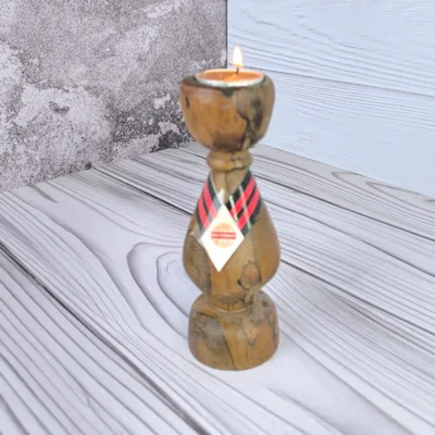 جا شمعی چوبی متوسط