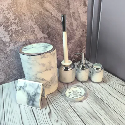 ست سرویس بهداشتی ماربل گرد لیمون