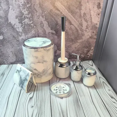 ست بهداشتی ماربل گرد لیمون